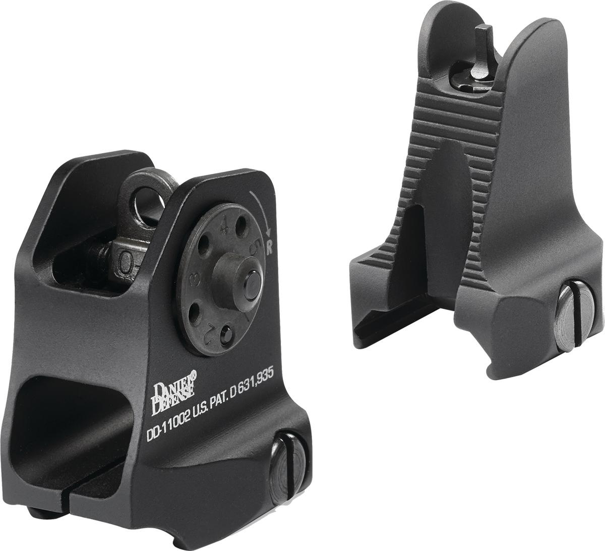 Daniel Defense 1908809116 AR-15 Iron Sight Set Black Hardcoat Anodized ... - View 2