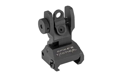 Spike's Tactical SAS85R1 Rear Folding Sight, Dual Diopter, Black - View 3