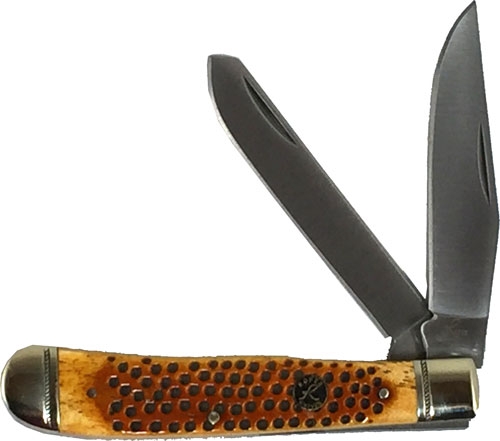 ABKT RP0002CPV Roper Pit Viper Trapper 3.25" Carbon Blade Jigged Bone - View 2