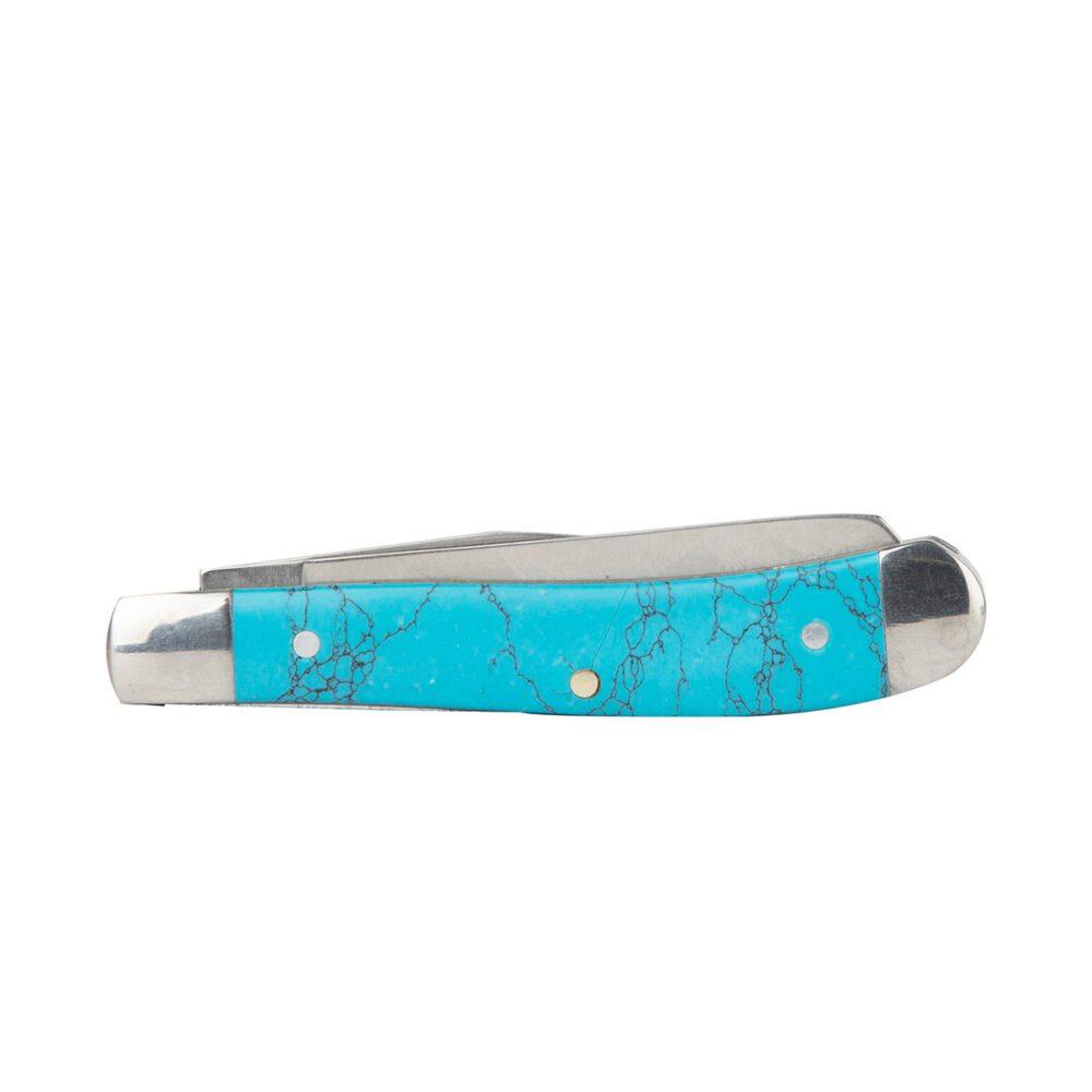 ABKT Roper Peanut Knife 2 Blades Turquoise - View 2