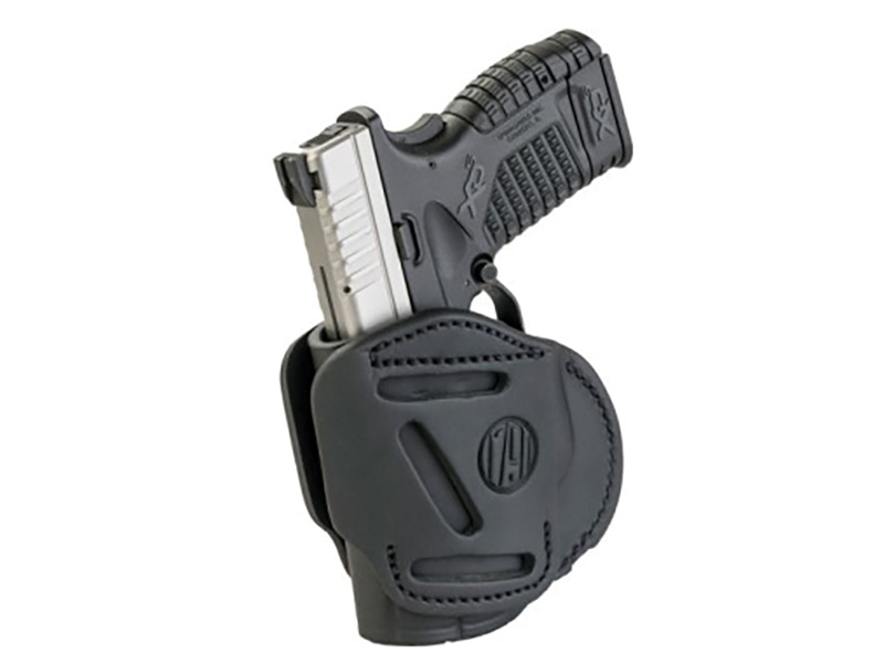 1791 Gunleather 3WH-4-SBL-A 3-Way Holster Stealth Black Size 4 Ambidextrous - View 2