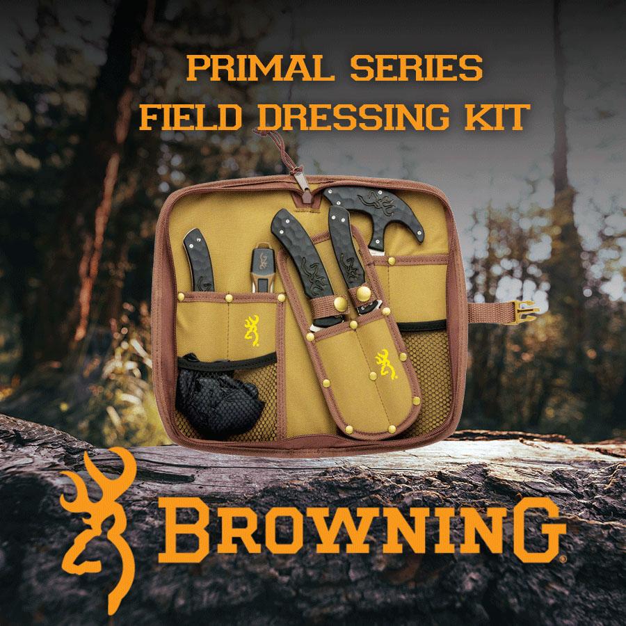 Browning 3220422B Primal Series 6 Piece Field Dressing Kit 8Cr13MoV Blades - View 2