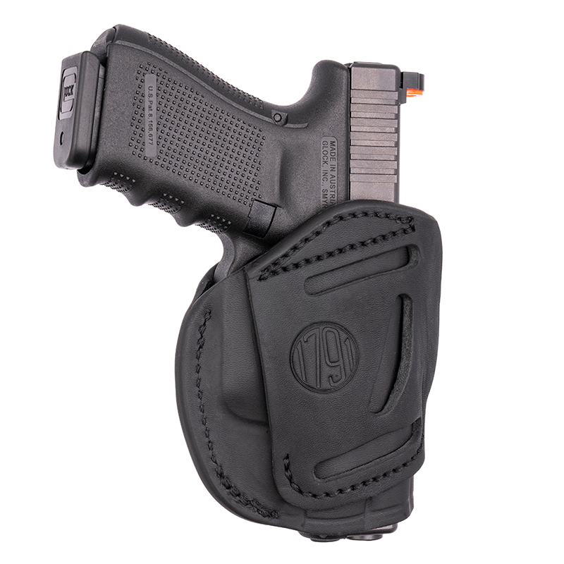 1791 Gunleather 4WH2SBLL Way Stealth Black Steer - View 2