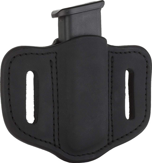 1791 Gunleather MAG12SBLA Single Mag Holster Stealth Black Leather - View 2