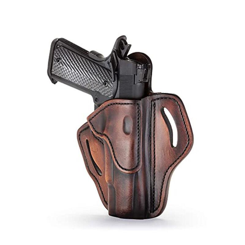 1791 Optic Ready BH1 Vintage Leather OWB Holster - Right Hand Draw for 4"-5" 1911 Models - View 2