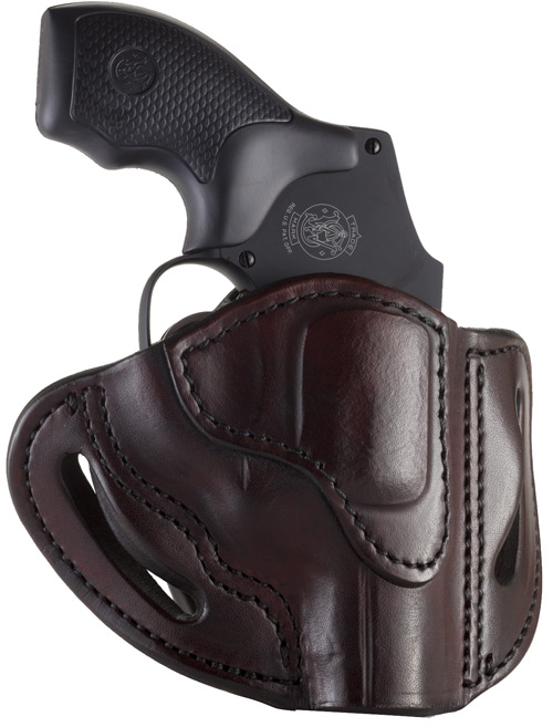 1791 Gunleather RVH-2S-SBR-R Revolver Holster 3" SBR Brown RH OWB - View 2