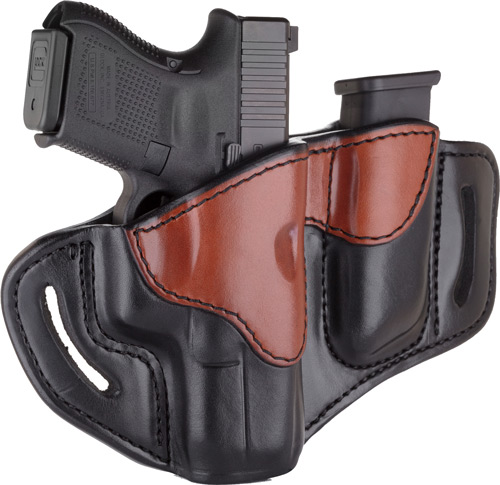 1791 Gunleather BH2.1 Belt Holster Mag Pouch RH Multi-Fit Glock 17 - View 2
