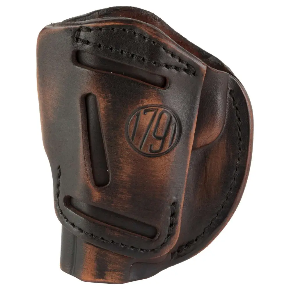 1791 Gunleather 4WH-1-VTG-R 4-Way Holster Vintage Brown RH Size 1 - View 2