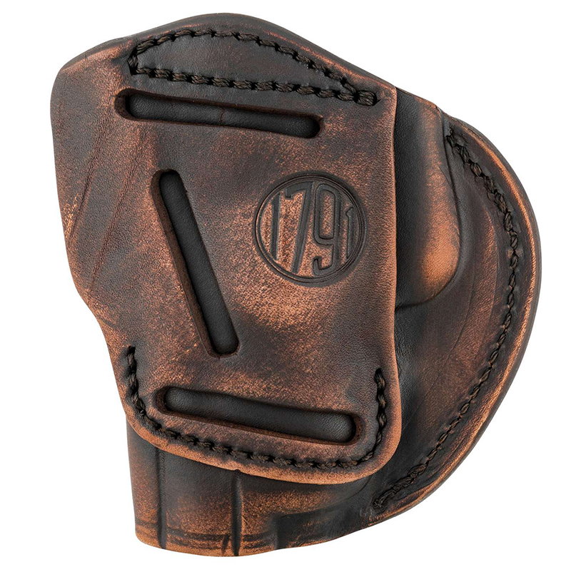 1791 Gunleather 4WH5VTGR 4-Way IWB/OWB Size 05 Vintage Leather Belt Clip - View 2
