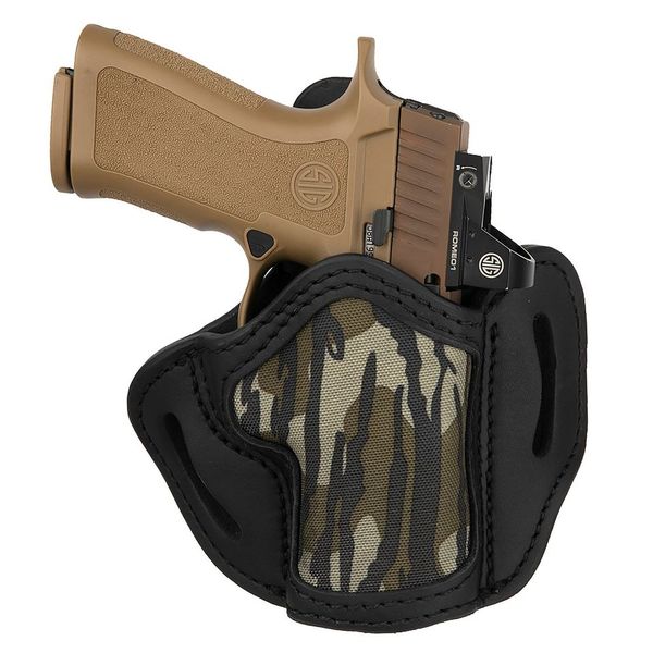 1791 Gunleather MOBH24SSBLR BH2.4S Optic Ready OWB Holster Mossy Oak/Black - View 2
