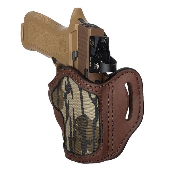 1791 Gunleather BH2.4S Optic Ready OWB Holster Brown/Mossy Oak Leather - View 2