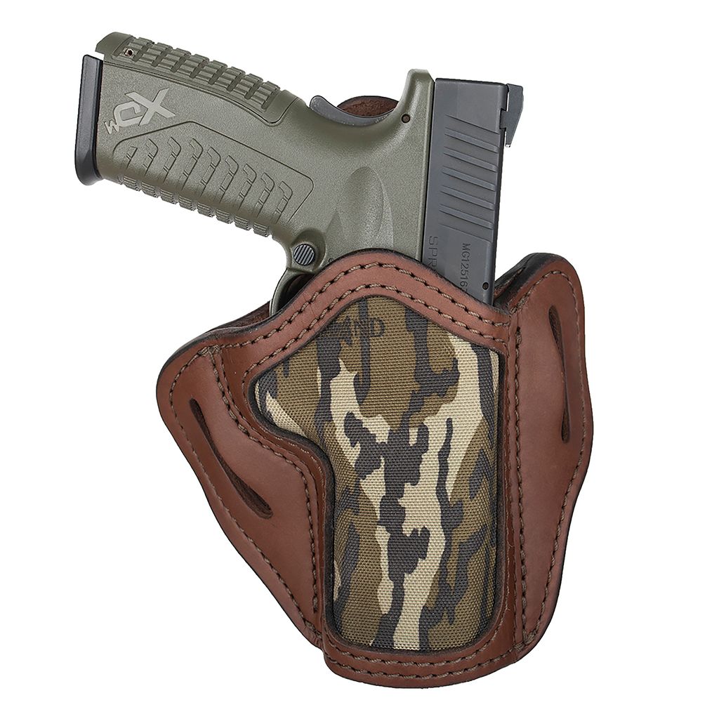 1791 Gunleather MOBH24BRWR BH2.4 Optic Ready Leather Holster Brown/Mossy Oak - View 2