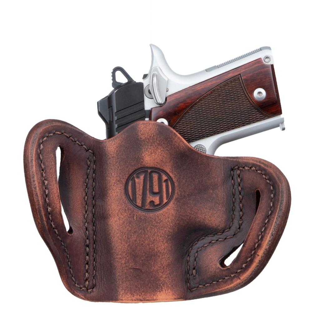 1791 Gunleather ORBHCVTGR Optic Ready Leather Holster for Glock 43 - View 2