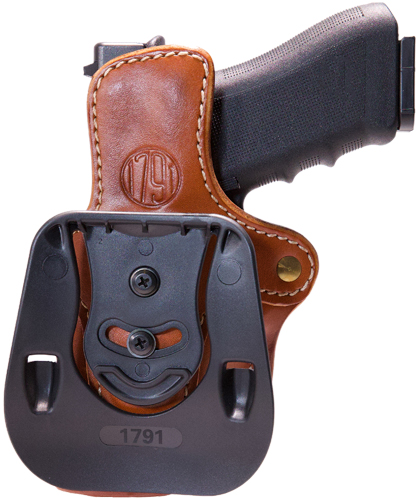 1791 Gunleather ORPDH23CBRR OWB Holster 2.3 Brown Right Hand - View 2