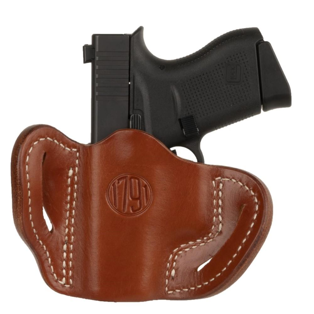 1791 Gunleather OR-BHC-CBR-R Optic Ready OWB Holster Classic Brown RH - View 2