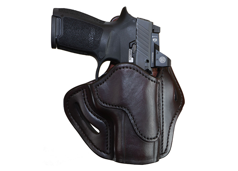 1791 Gunleather OR-BH2.4S-SBR-R Optic Ready Holster Sig Brown RH - View 2
