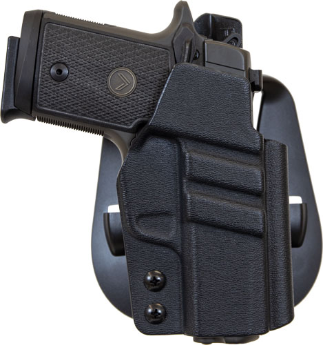 1791 Gunleather KYDEX OWB Paddle HOL MULT -Fit RH Sig P365 Black - View 2
