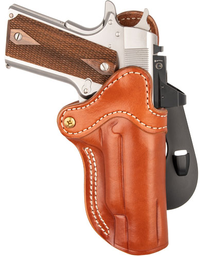 1791 Gunleather OR-PDH-1-CBR-R Paddle Holster Brown RH 1911 4" & 5" - View 2