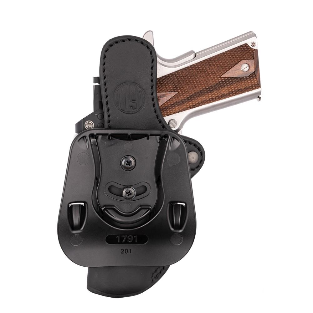 1791 Gunleather OR-PDH-2.1 Stealth Black Leather Holster for Glock 17/19 - View 2