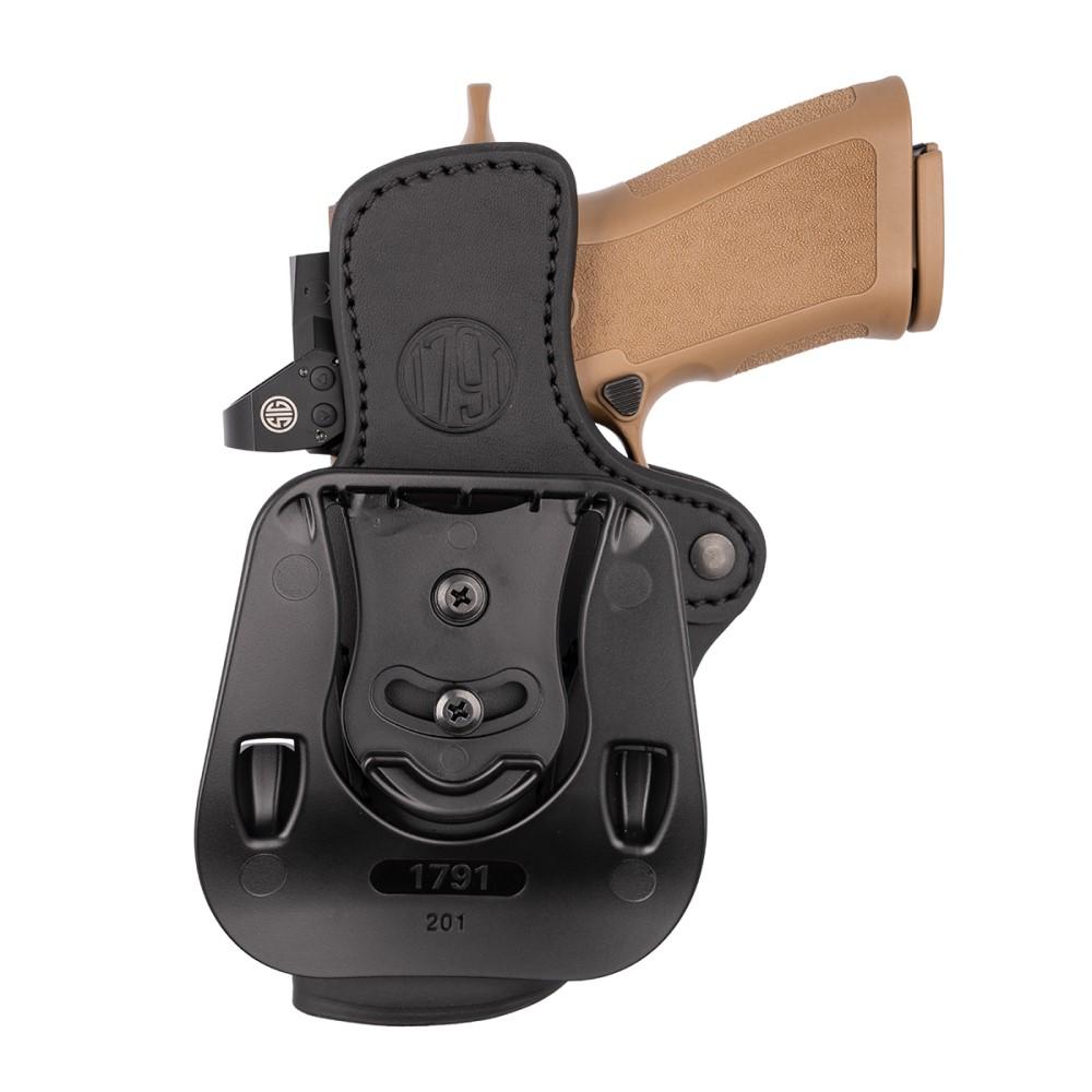 1791 Gunleather OR-PDH-2.4-SBL-R Optic Ready Paddle Holster Stealth Black - View 2