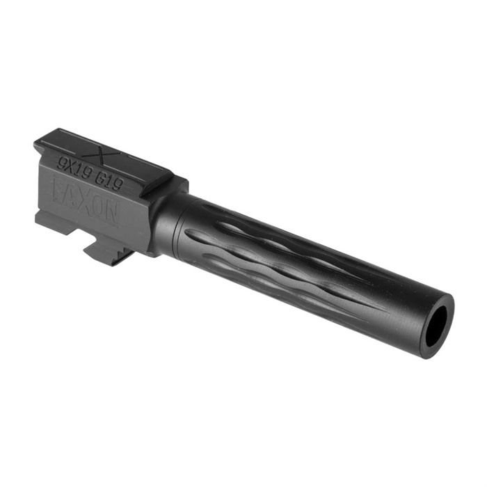 Faxon GB910N19LGQ-N Glock 19 Barrel 9mm Flame Fluted Non-Threaded Black - View 2
