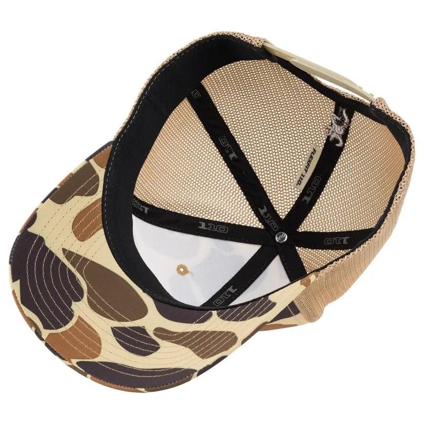 Browning Cupped Up Mesh Cap Vintage Tan Camo Adjustable Flexfit Closure - View 2