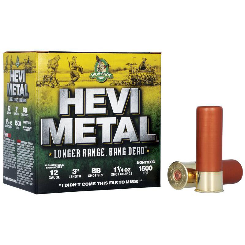 HEVI-Shot HS38088 12 Gauge 3" 1 1/4oz BB 1500fps 25/Box 10/Case - View 2