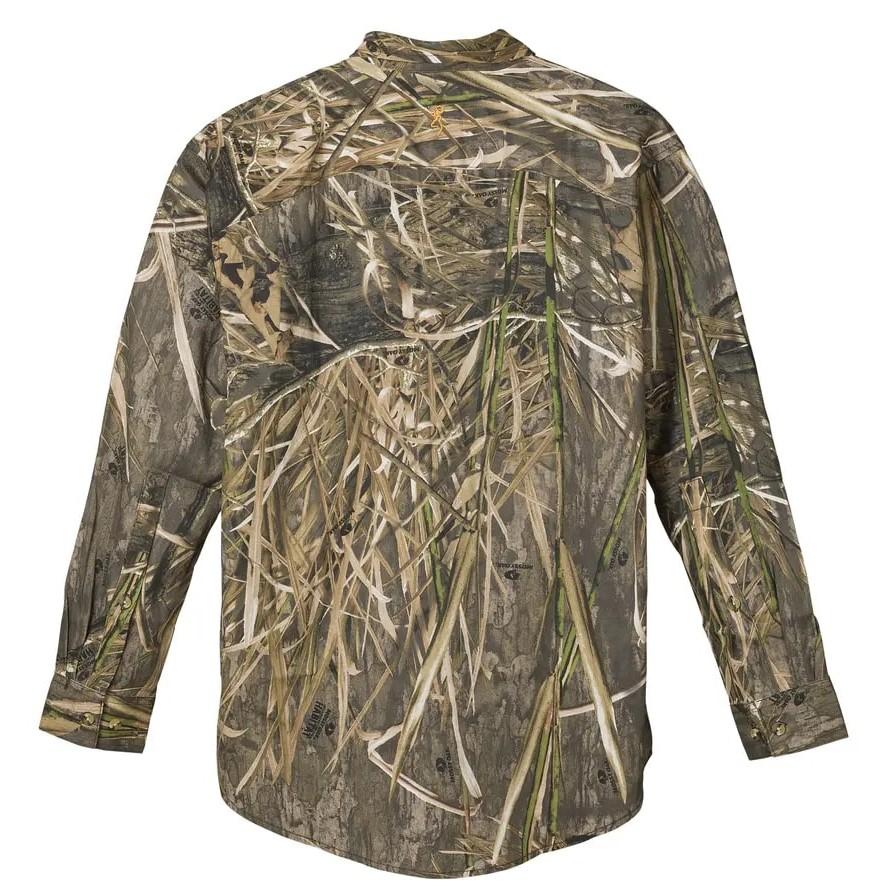 Browning Wasatch-CB Shirt Cotton Long Sleeve Button-Front Mossy Oak - View 2
