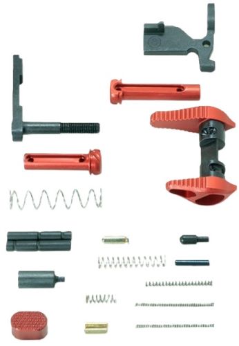 Timber Creek ARLPKR AR-15 Lower Parts Kit Red Anodized Aluminum - View 2