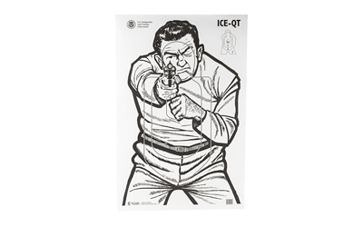 Action Target ICEQT2009100 17.5"x23" Paper Target 100 Pack Black/White - View 2