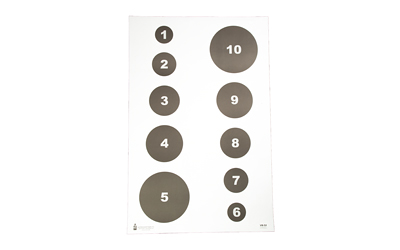 Action Target VB-52-100 Military Circle Command Target, 23"x35", 100 Pack - View 2