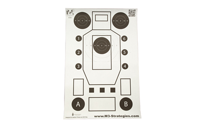 M3 Strategies M3-MK3-100 Multi-Purpose V3 Training Target, 23"x35", 100/Box - View 2
