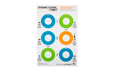 Action Target GS-DCFIRE1 Game Series Dynamic Course Of Fire 1 Target 100 pk - View 2