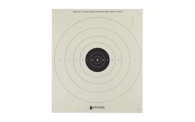Action Target B8100 25-Yard Timed Rapid Fire Pistol Target 21"x24" 100 Pack - View 2