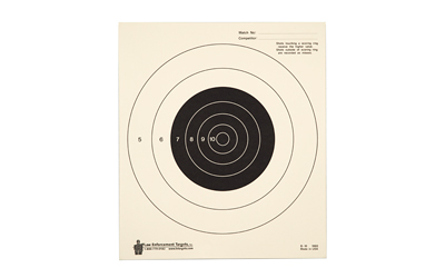 Action Target B16100 Competition NRA Slow Fire Bullseye Tagboard Hanging - View 2