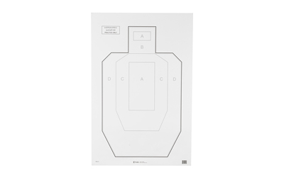 Action Target IPSCP100 23"x35" IPSC/USPSA Paper Target 100 Pack - View 2