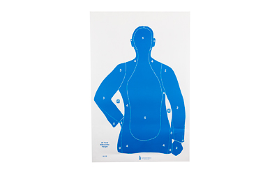Action Target B21EBLUE100 23"x35" Blue Silhouette Targets 100 Pack - View 2
