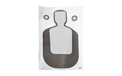 Action Target TQ-19 Vital Anatomy 23x35 Paper Targets, Black/Gray, 100ct - View 2
