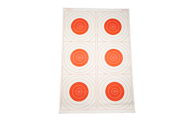 Action Target SR-21C6T-RD-100 Six Bullseye Training Target, 23"x35", 100 Pack - View 2