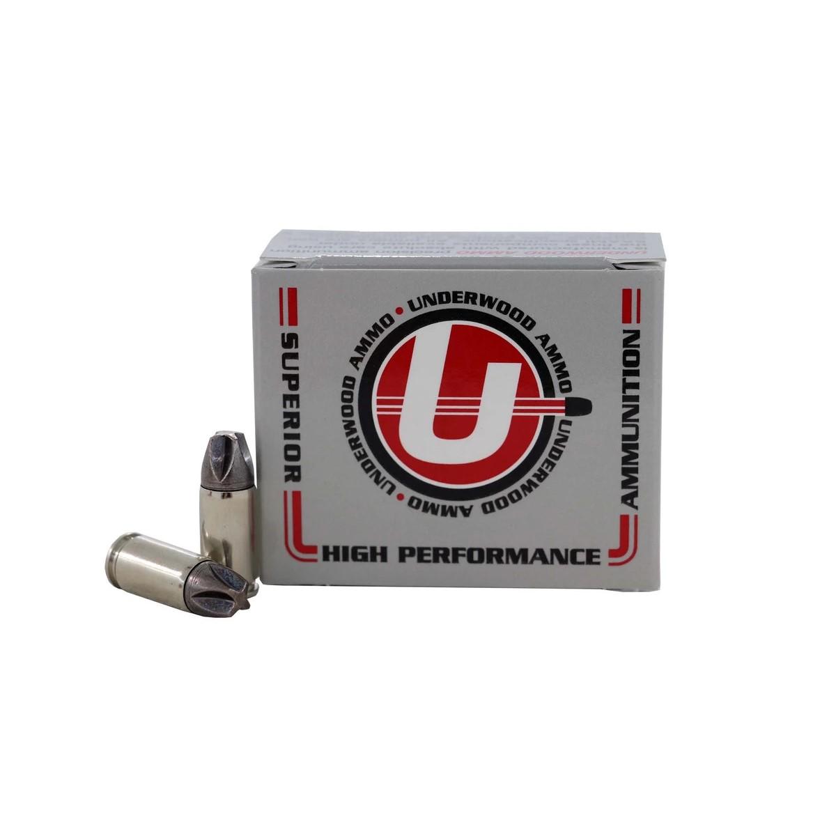 Underwood Ammo 875 9mm 90gr 20/Box Nickel-Plated Brass 1400fps - View 2