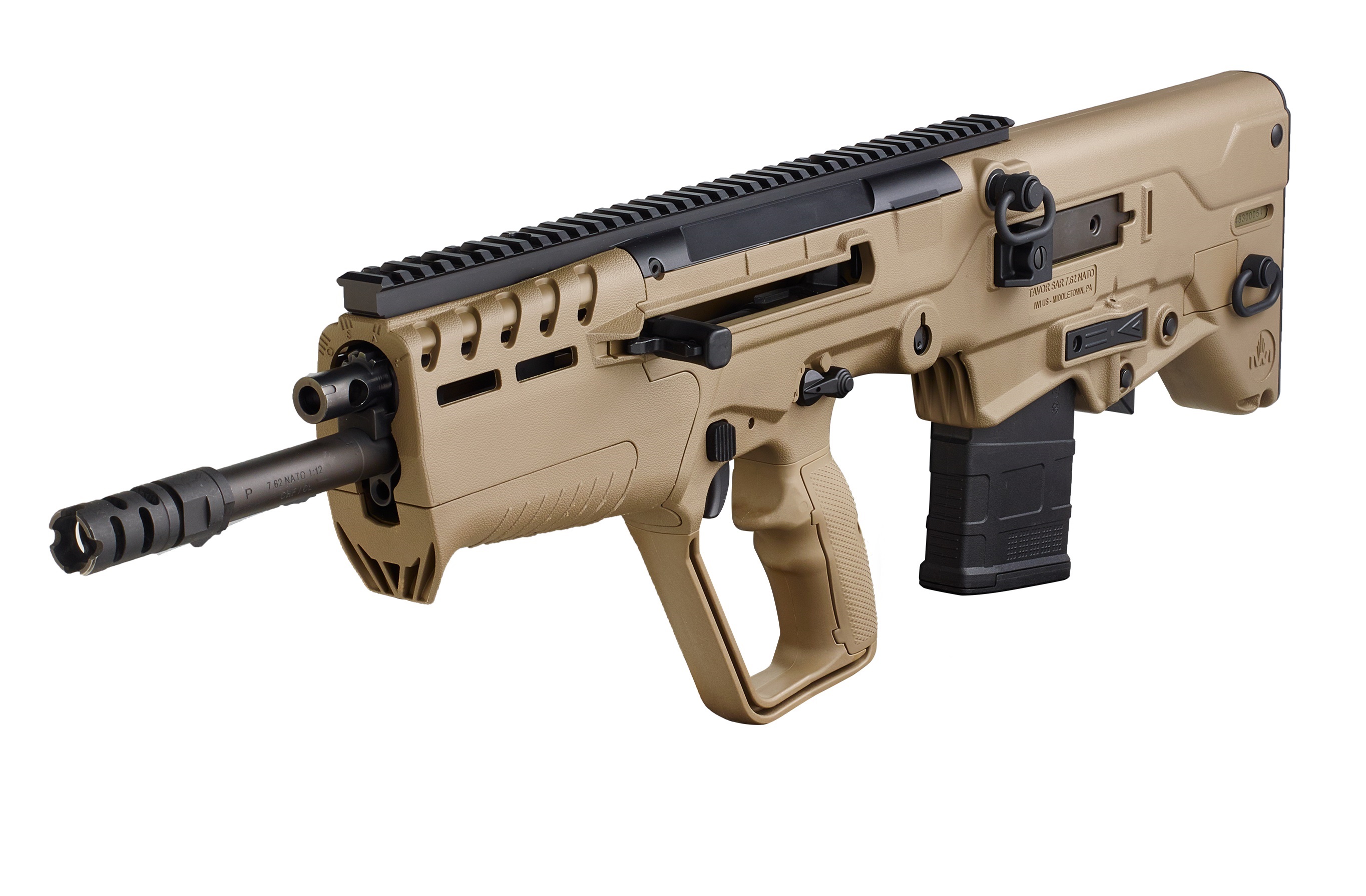 IWI Tavor 7 7.62x51mm NATO Rifle, 16.50" Barrel, 10+1 Capacity, FDE - View 2