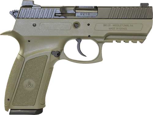 IWI Jericho 941 Enhanced 9mm Pistol OD Green 3.8" Barrel - View 2