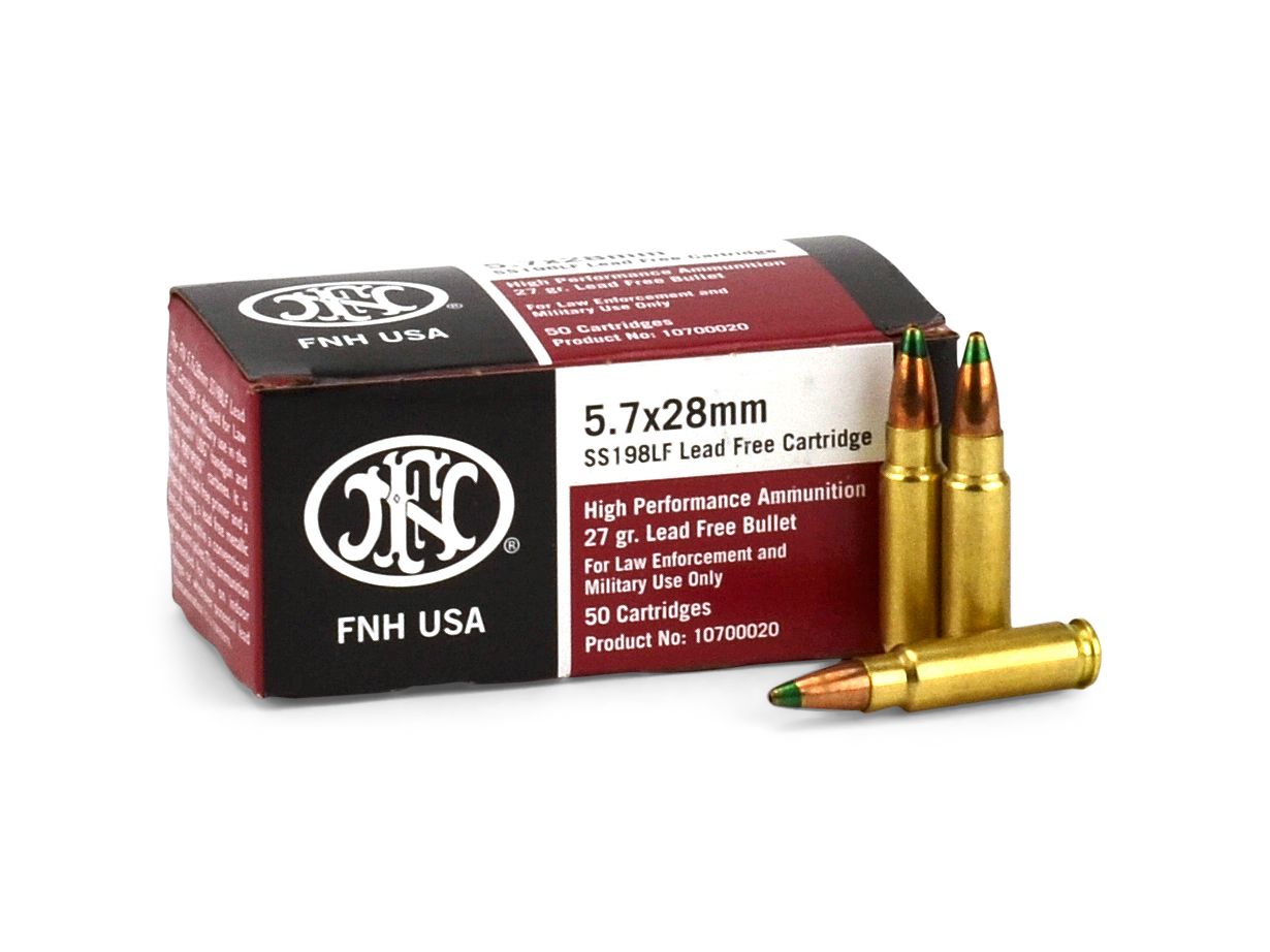 FN 10700020 5.7x28mm 27gr JHP Ammo, Lead-Free, 50 Rounds - View 2