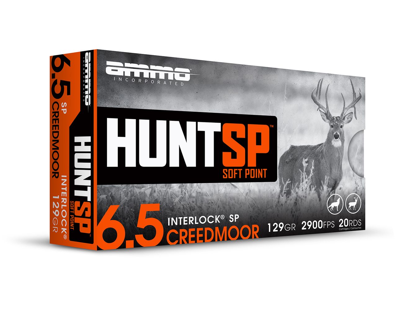 Ammo Inc 65CM129SP-A20 6.5 Creedmoor 129 Gr Soft Point 20/Box - View 2