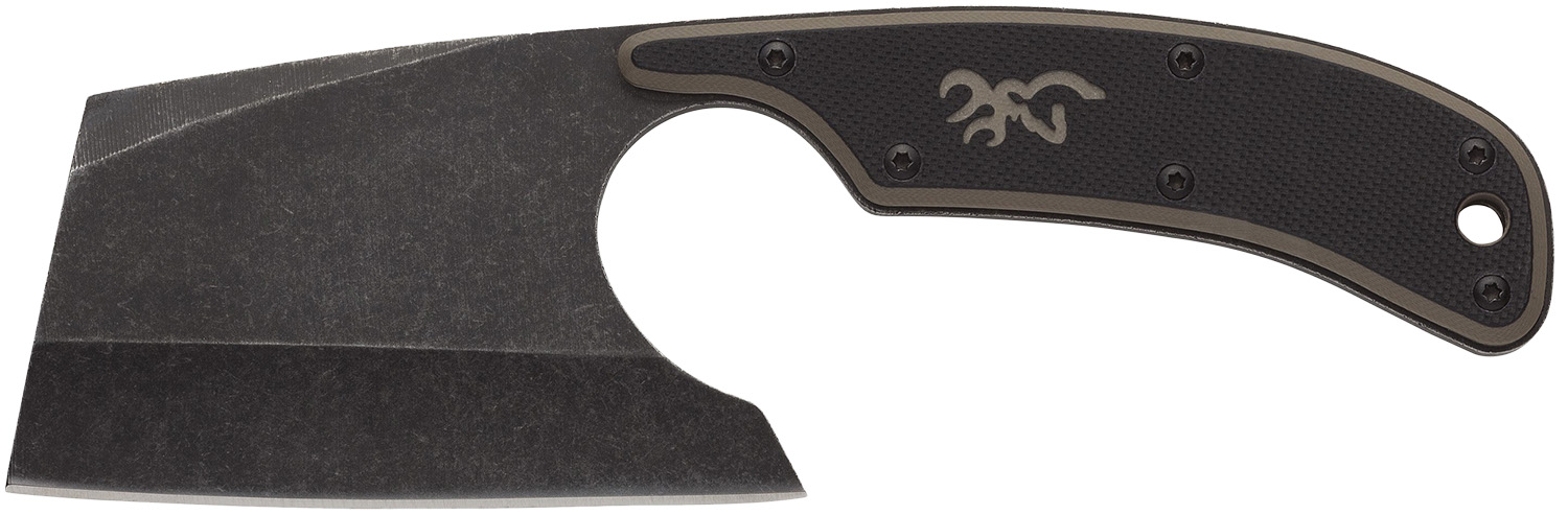 Browning Cutoff Camp 3220322 2.50 in 9Cr14MoV SS Full Tang Cleaver Black Ta - View 2