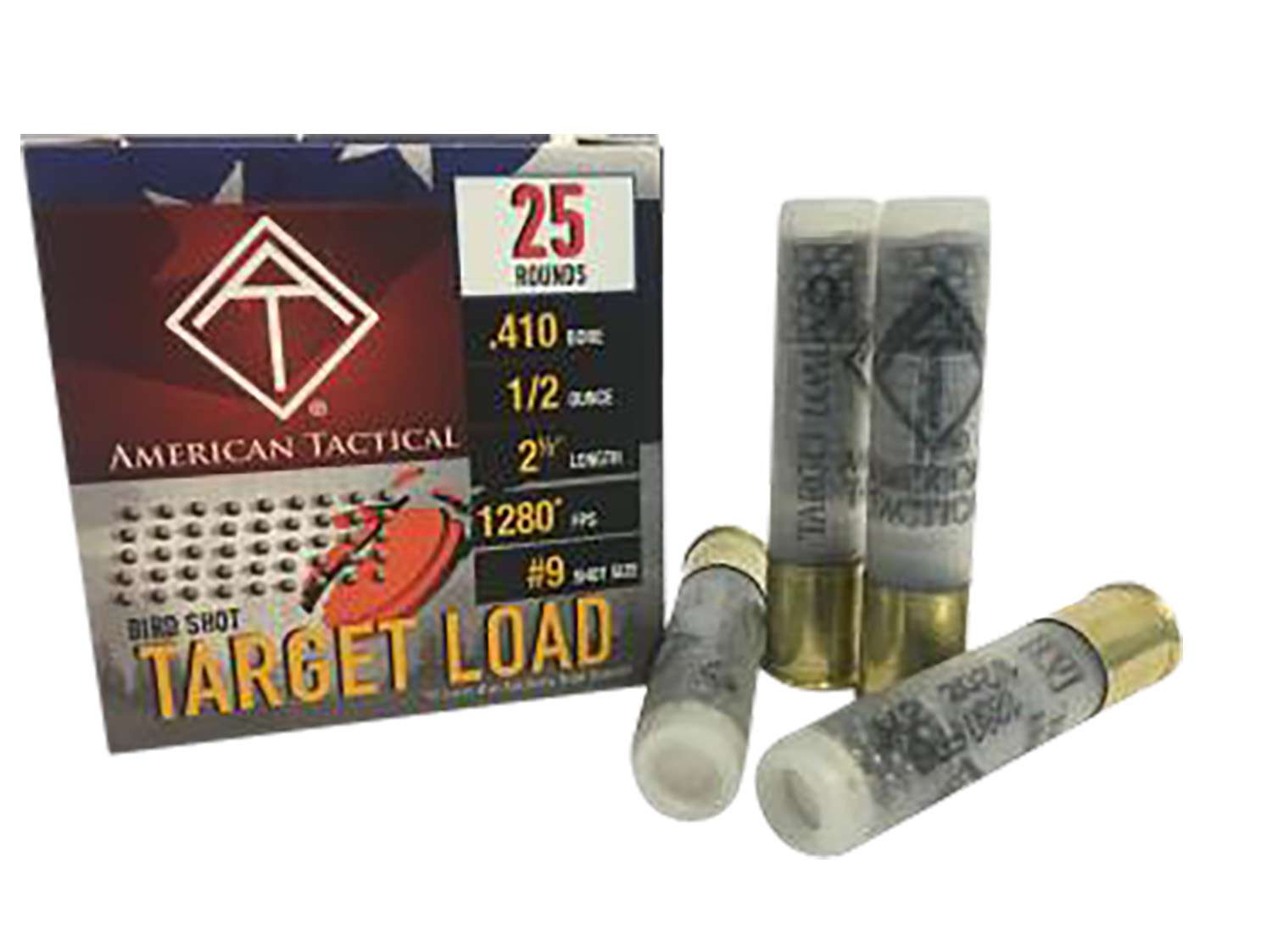 ATI ATIAC4109 Target Load 410Gauge 2.5" 1/2oz 9Shot 25 Per Box/10 Case - View 2