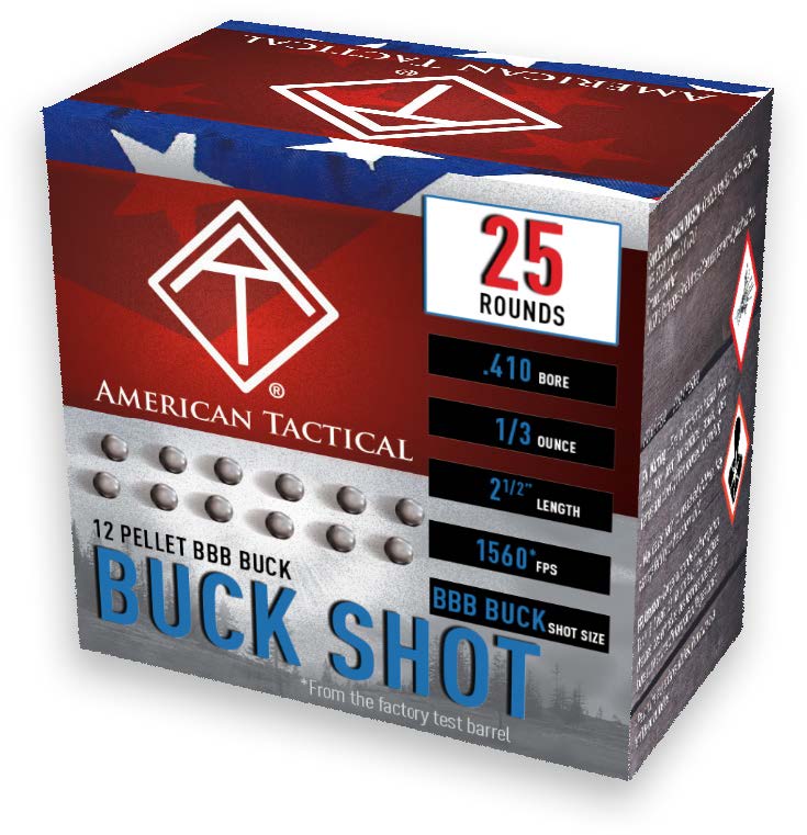 ATI ATIAC410BBBC .410 BBB Buck 2.5" 25Ct 1/3 OZ 12 Pellet 10/Case - View 2
