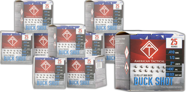 ATI .410ga Buckshot 2.5" Shotgun Shells - 12 Pellets BBB Buck 1400 fps - View 2
