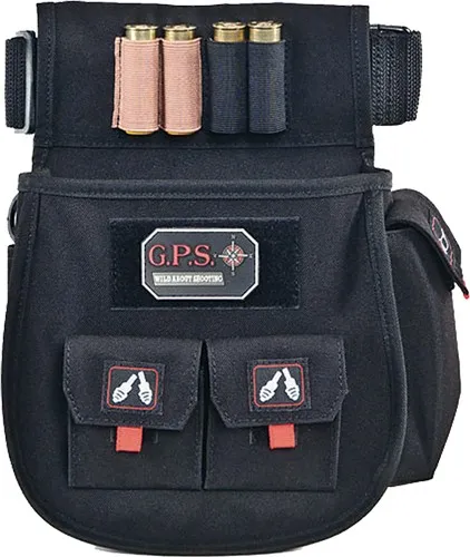 GPS Bags 1094CSP Deluxe Double Shotshell Pouch Black Polyester Waist... - View 2