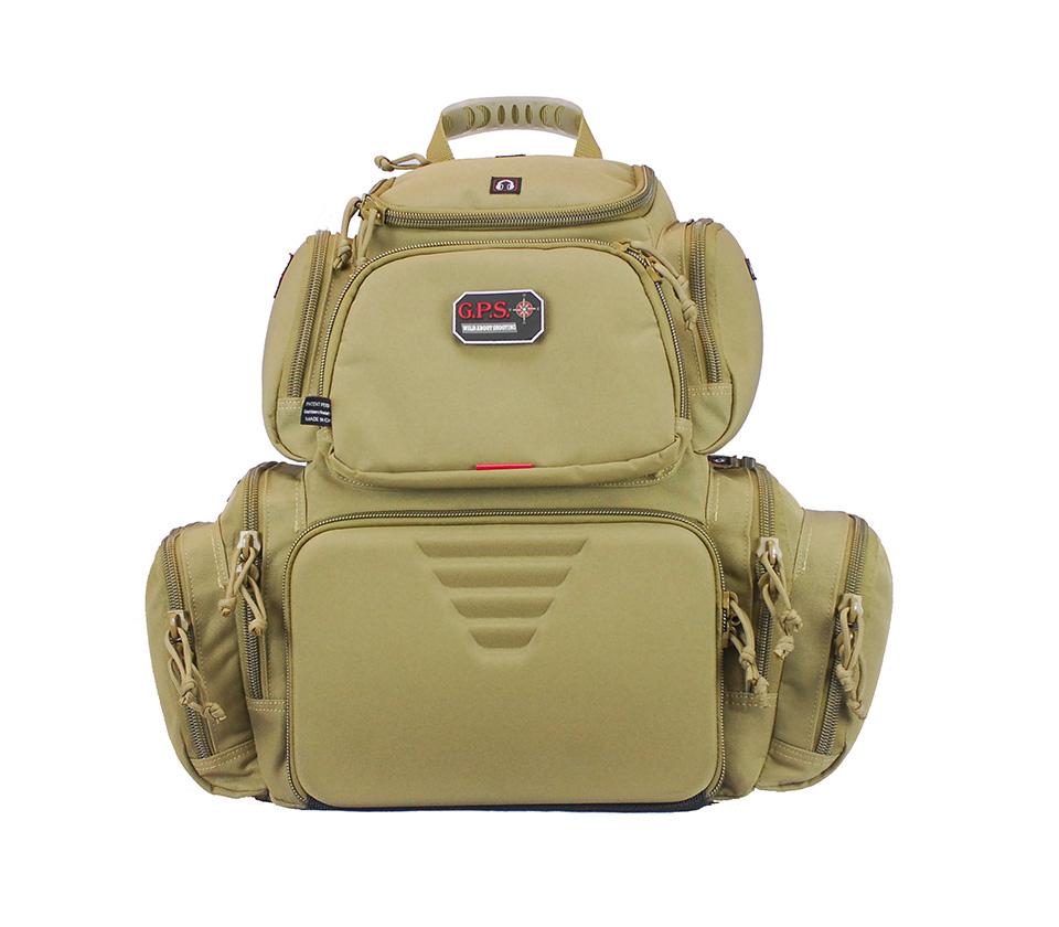 G Outdoors GPS-1711BPT Handgunner Backpack 4 Gun Cradle Tan - View 2